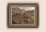 "Glen Etive" Red Deer Stag & Hinds Print