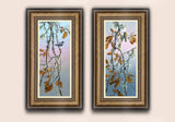 Pair of small bird prints for sale