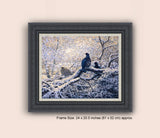 Picture of framed black grouse roost