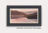 Framed canvas print of loch sunnart Scotland
