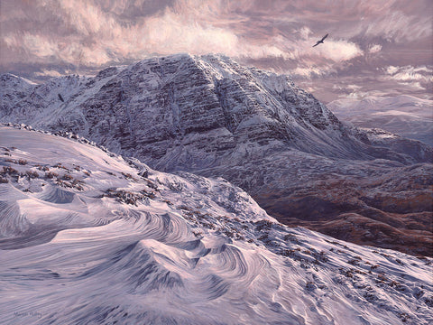 "Slioch in Winter"  Scottish Mountain Landscape Print