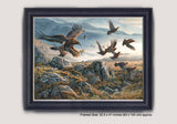 Hunting Golden Eagle Print - Bird of prey picture