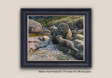European Otter - River Lednock Painting Martin Ridley