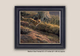 Red Fox at the Earth - Framed print by Martin Ridley