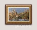 Picture of snipe pair in gold frame