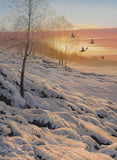 Black grouse in flight print