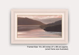 Landscape framed print of scottish loch