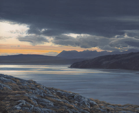 Print of Skye and Loch Hourn from Arnisdale